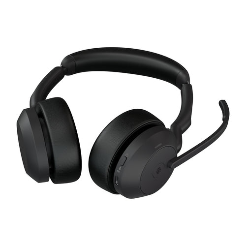 Wireless Office Headset Jabra Evolve2 55 Link380c MS Stereo 20-20000Hz Lightweight 130g