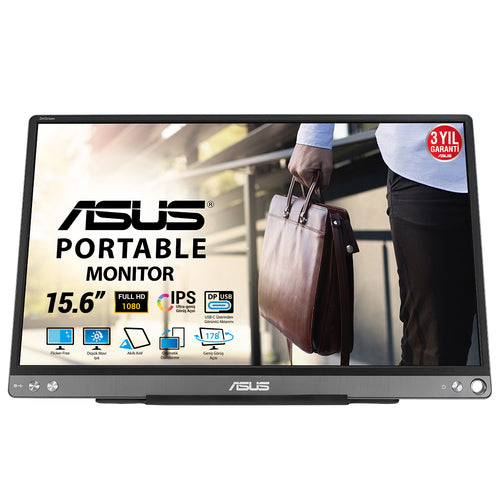 Portable Monitor ASUS ZenScreen MB16ACE 15.6-Inch Full HD 5ms LED