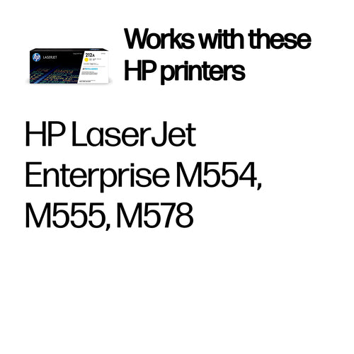HP 212A Yellow Original LaserJet toner cartridge