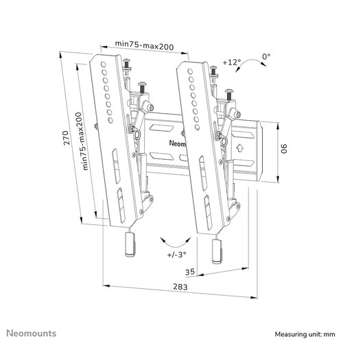 Neomounts WL35S-850BL12 TV mount/stand
