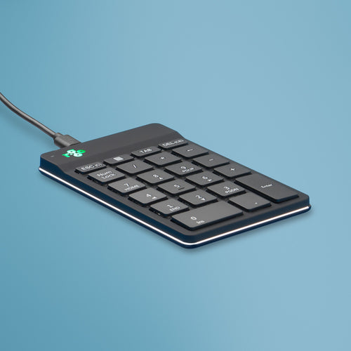 Ergonomic Wired Numeric Keypad R-Go Tools USB Break Software Black