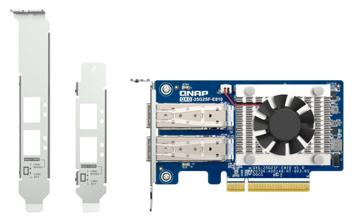 25Gbps PCI Express Network Card QNAP QXG-25G2SF-E810 Internal Wired Fiber