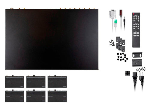 AV Matrix Switcher Monoprice BLACKBIRD 18 Gbit/s with 3.5mm Audio Output