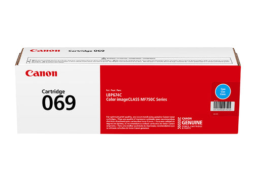 Toner Cartridge Canon 069 Cyan Up to 1900 Pages Compatible
