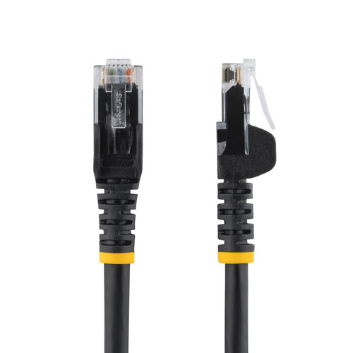 CAT6-Ethernetkabel, 10er-Pack, 1,8 m, schwarz, U/UTP, 24AWG, knickgeschützt