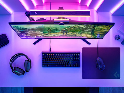 Gaming Mouse Pad Logitech G Non-Slip Rubber Monochromatic Black