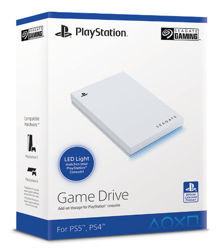 Seagate Game Drive PS5 1TB USB 3.2 Gen 1 External Hard Drive White