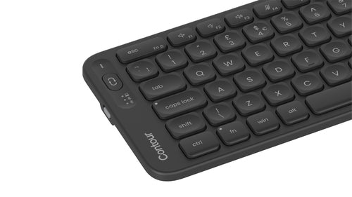 Contour Design Balance Full-Size Wireless Tastatur - Schwarz - RF Wireless & Bluetooth