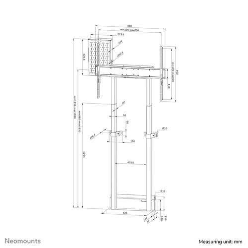 Neomounts WL55-875WH1 TV mount/stand