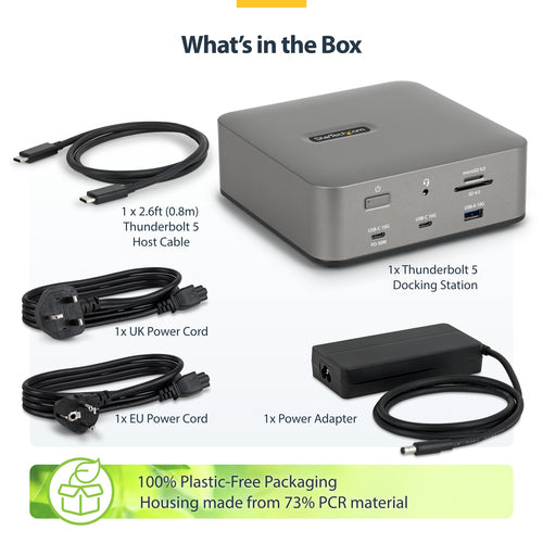 StarTech.com 215UE-TB5USB4DOCK laptop dock/port replicator
