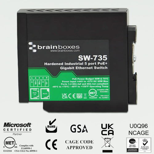 Brainboxes SW-735 network switch