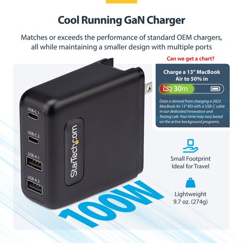 StarTech.com 2210GCN-WALL-CHARGER mobile device charger