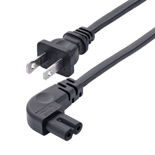 Laptop-Stromkabel 3m NEMA 1-15P auf rechtwinkligen C7 125V 18AWG