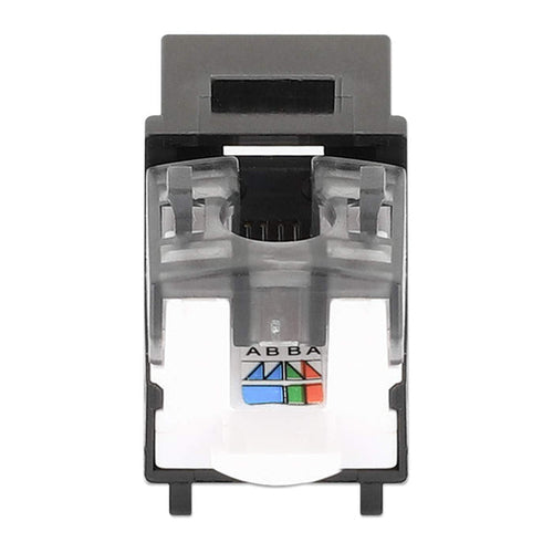 10GBase-T RJ-45 Female Keystone Module Flat Black Intellinet