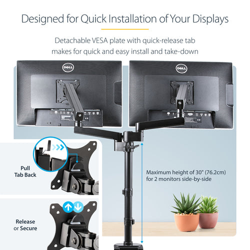 StarTech.com ARMDUALPIVOT monitor mount / stand