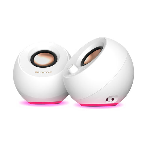 Desktop Speakers Creative Labs Pebble Pro 2.0 Audio System Compact Design White