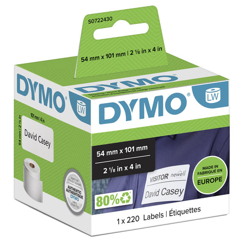 DYMO LW - Shipping / Name Badge Labels - 54 x 101 mm - S0722430