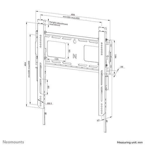 Neomounts WL30-750BL14 TV mount/stand