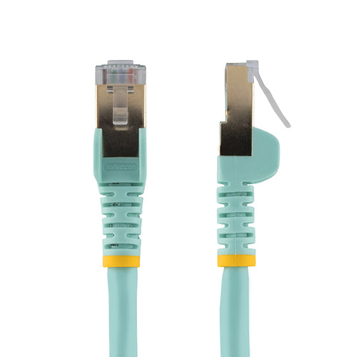 3m CAT6a Ethernet Cable 10 Gigabit Shielded Snagless RJ45 Aqua