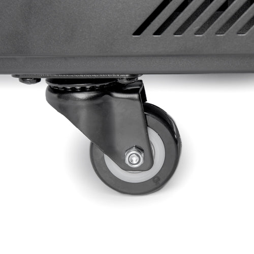 Castor Wheels Rack Accessory Black Stainless Steel 4pcs