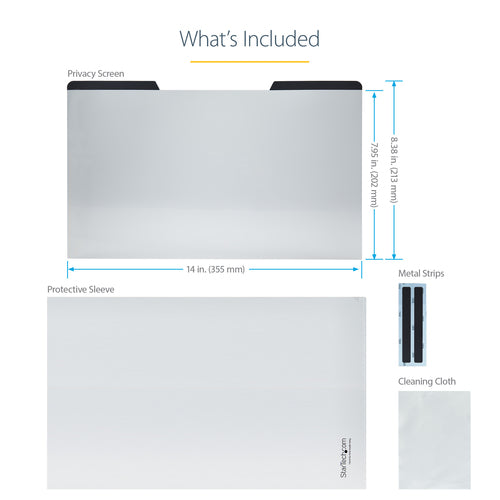 StarTech.com 15,6" Laptop Blickschutzfilter – magnetisch, entspiegelt und Blaulicht-reduzierend