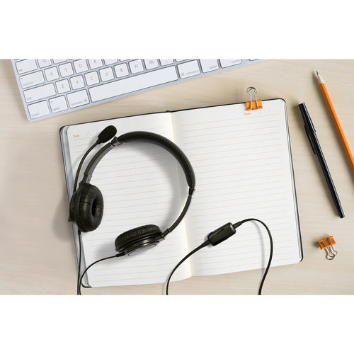 Kabelgebundenes Headset mit Mikrofon und Lautstärkeregelung, 3,5-mm-Klinkenanschluss – Kensington Classic