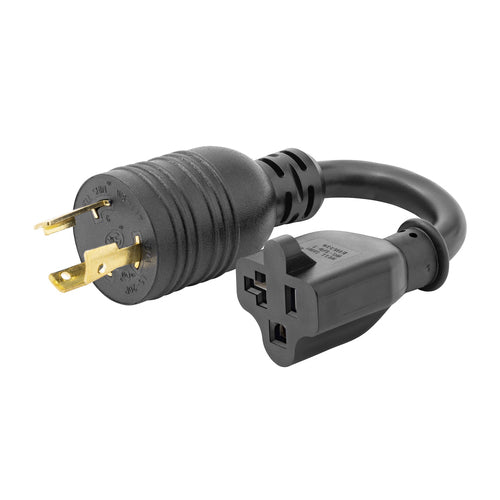 Power Cable 6in NEMA L5-20P to NEMA 5-20R 20A 125V UL Listed