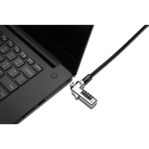 Kensington Slim Kombinations-Laptopschloss – 1,8 m Sicherungskabel – Schwarz
