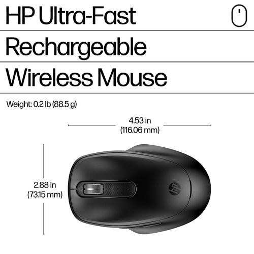 HP 510 Ultra-Fast Rechargeable Wireless mouse