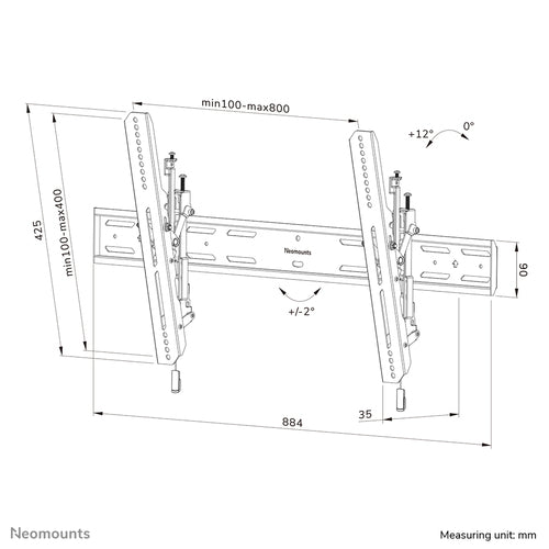 Neomounts WL35S-850BL18 TV mount/stand