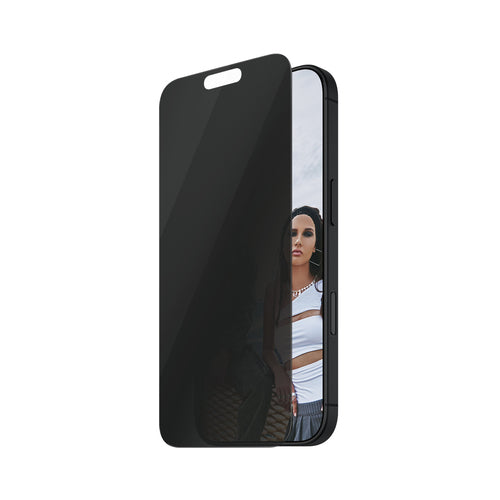 PanzerGlass SAFE. by ® 2-Way Privacy Screen Protector iPhone 16 Pro Max | Ultra-Wide Fit