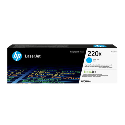 HP 220X Cyn LaserJet toner cartridge