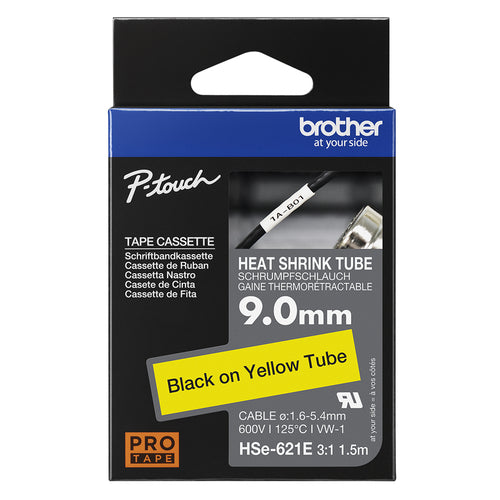 Brother HSE-621E Label-Making Tape 69mm Yellow