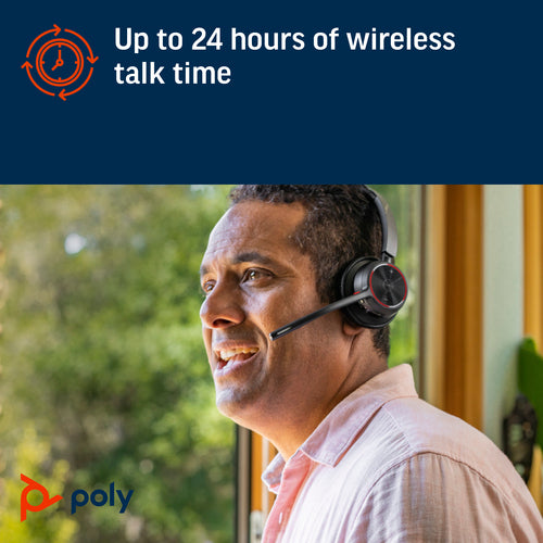 Headset HP Poly Voyager 4310 USB-C Microsoft Teams Certified Wired Wireless