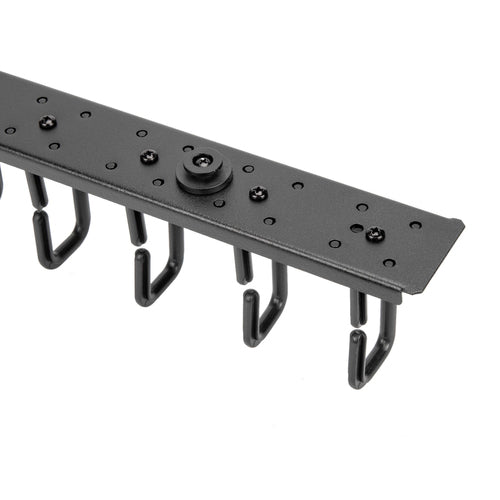Kabelmanagement-Panel Rocstor Kunststoff Stahl Schwarz 2er-Pack