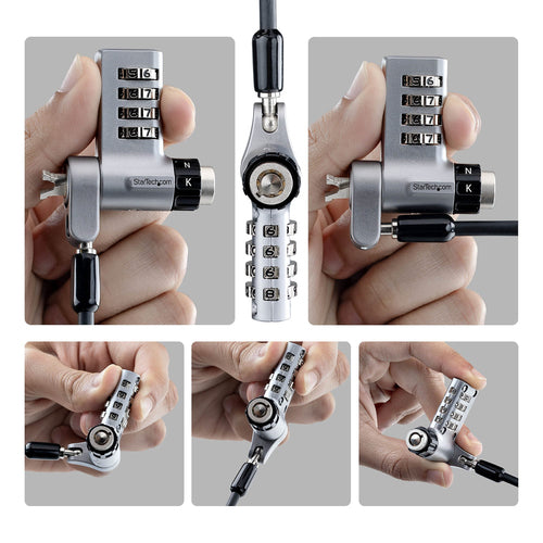 StarTech.com 10-Pack 3-in-1 Laptop Lock cable lock
