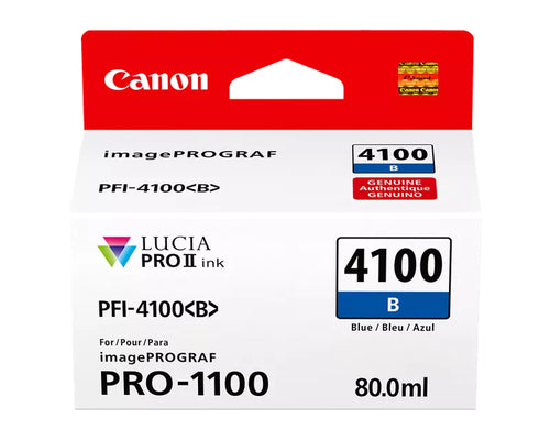 Canon LUCIA PRO II PFI-4100 80ml blaue Tintenpatrone für hochwertigen Druck