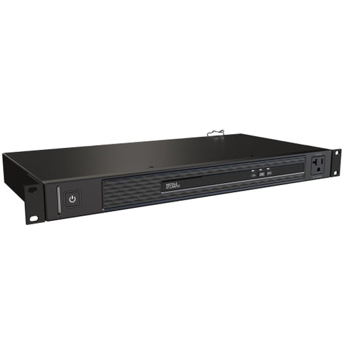 Power Distribution Unit PDU 1U 9 AC Outlets 2.7m Horizontal Black White