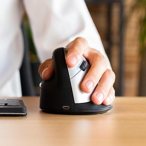 Ergonomische Bluetooth Maus Linkshänder Vertikales Design 2500 DPI