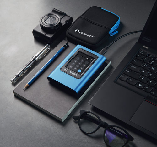 Kingston IronKey Vault Privacy 80 - 960GB Encrypted External SSD - USB Type-C - 256-bit AES Security