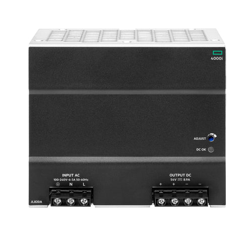 HPE Aruba Networking 4000i POE 54VDC 480W 100-240VAC DIN Power Supply network switch component