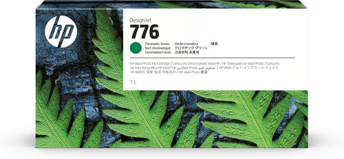 1-Liter HP 776 Chromatic Green Ink Cartridge for DesignJet Z9+ Pro Printer