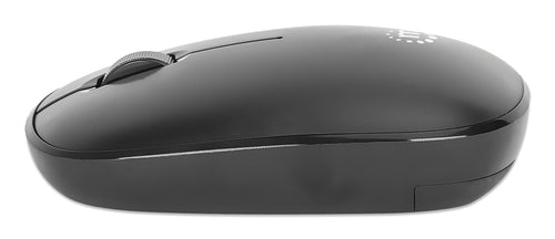 Wireless Optical Mouse Manhattan MW3050 1200 DPI 2.4GHz USB-A Ambidextrous Black
