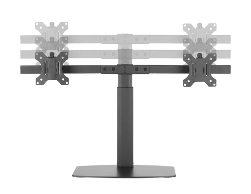 Monitor Mount Freestanding Stand for 17-27 Inch Displays 12kg Black