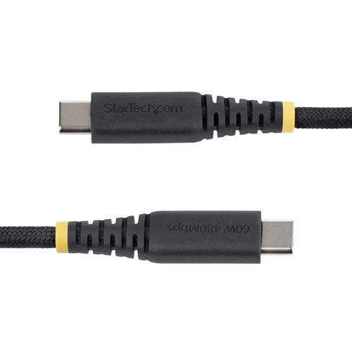 USB-C Charging Cable 6 Inch 60W Power Delivery Braided Nylon
