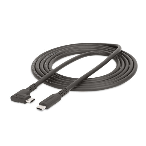 USB-C Right-Angled Cable 6.6ft 100W Power Delivery 4K 60Hz