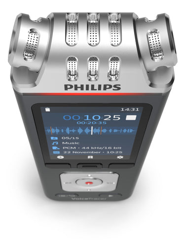 Philips VoiceTracer Digitales Diktiergerät 50-20000 Hz Kompaktes Design