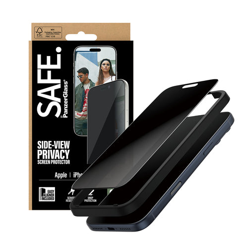 PanzerGlass SAFE. by ® Privacy Screen Protector iPhone 17 Pro Max | Ultra-Wide Fit w. EasyAligner
