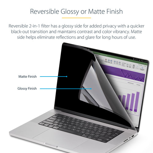 16-Zoll-Laptop-Sichtschutzfolie, abnehmbarer magnetischer Blendschutzfilter für MacBook Pro