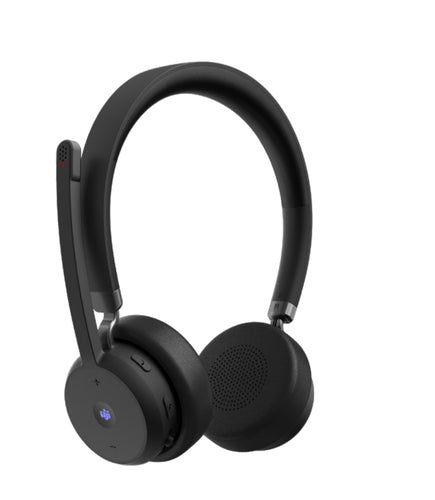 Lenovo Wireless VoIP Headset – Leichtes Büro-Headset – 20–20000 Hz – Schwarz